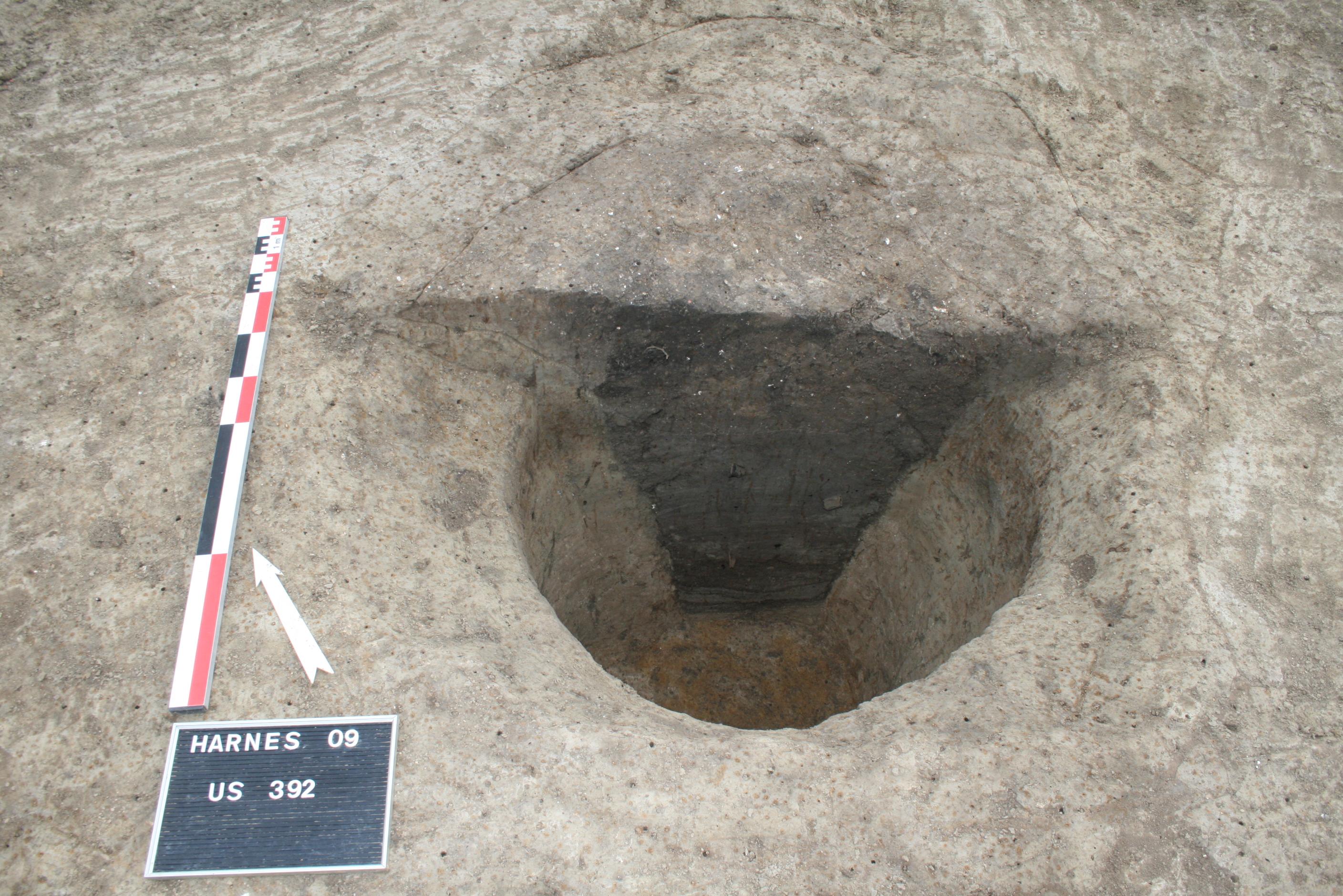 Silo fouillé à moitié