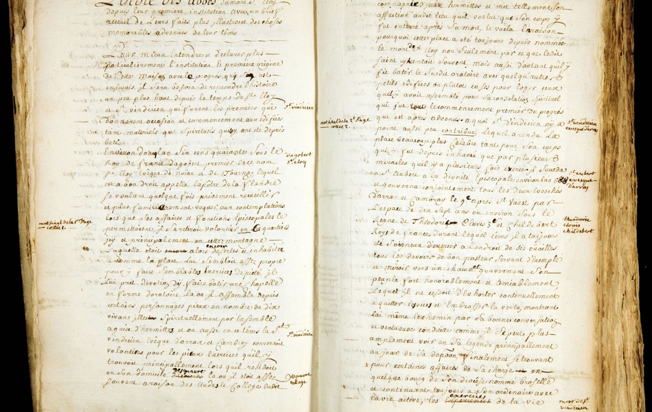 Double page manuscrite retranscrite ci-contre.