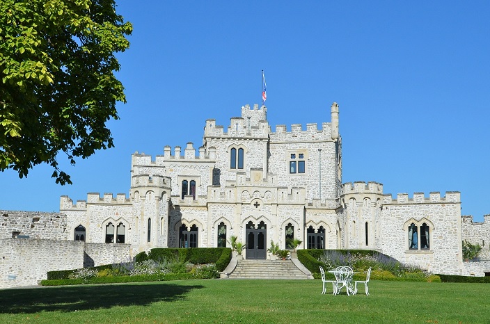 photographie générale du manoir du château d'Hardelot 