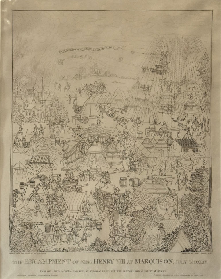 photo représentant le camp de Marquise en 1544